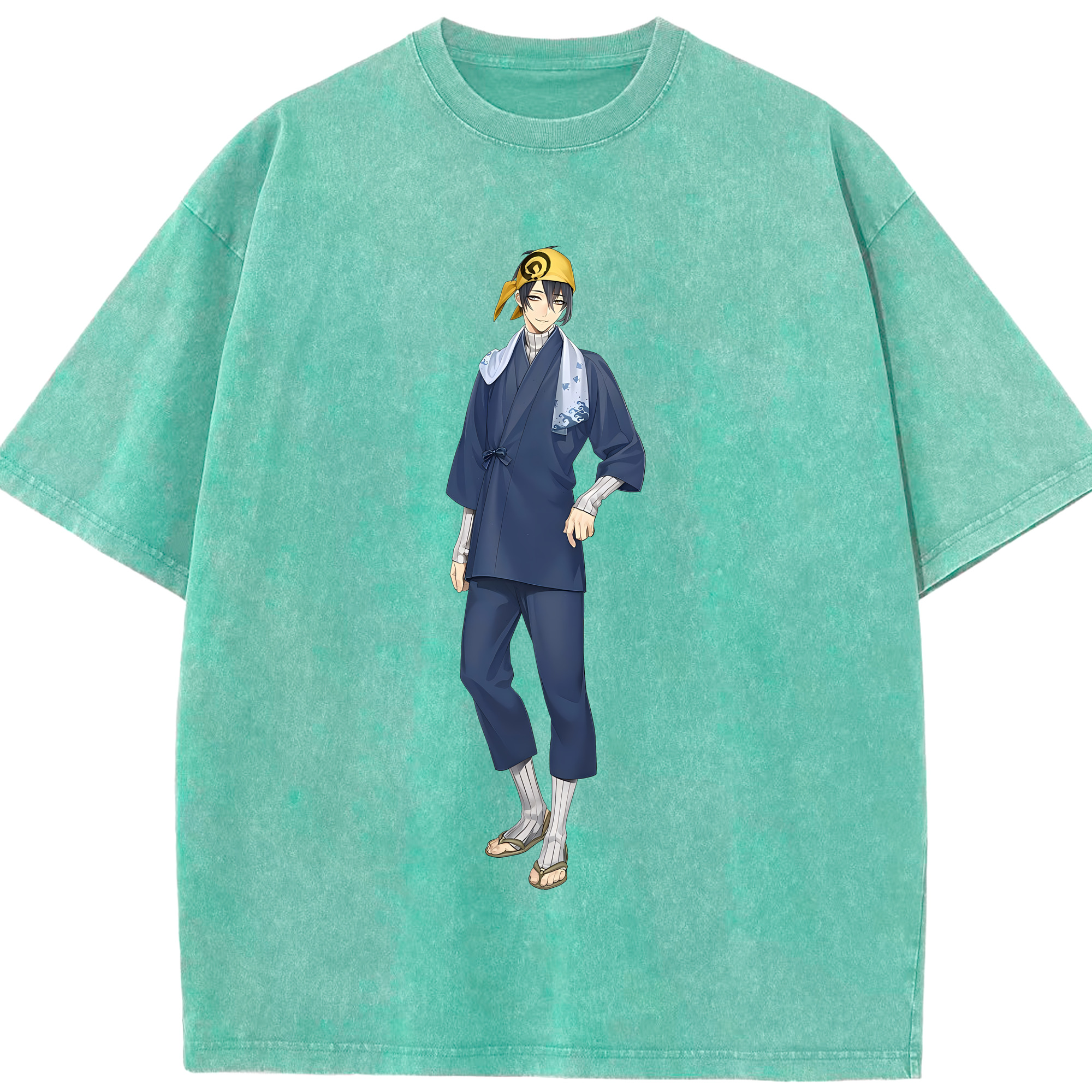 （画像用） 刀剣乱舞 Touken Ranbu 綿100% ヴィンテージ風 半袖Tシャツ（フロントプリント）